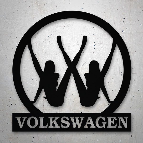 Logo Volkswagen, pegatina vinilo adhesivo