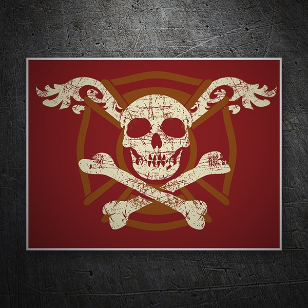 Vinilo decorativo bandera pirata