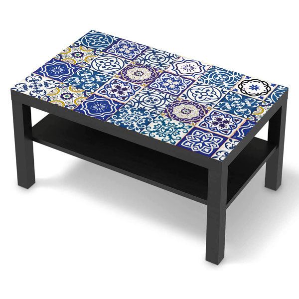 Vinilo para muebles de azulejos azules vintage