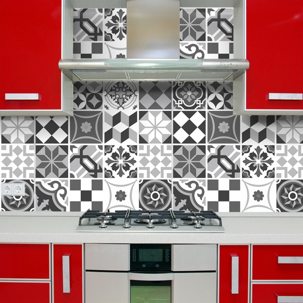 Vinilos decorativos azulejos cocinas y baños (24 unidades)