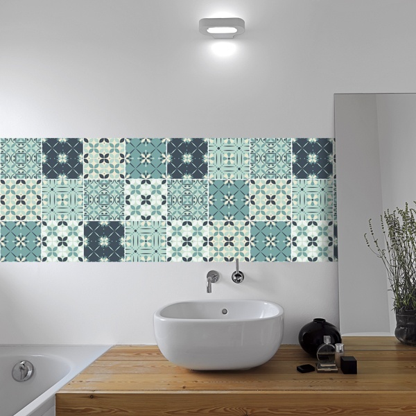 Kit 48 uds vinilos decorativos para Azulejos mosaico de grises  Vinilos  para azulejos, Azulejos de mosaico, Ideas modernas de baño