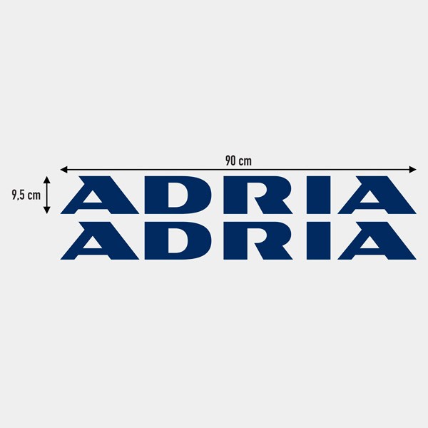 Vinilos autocaravanas: Logo new Adria 2