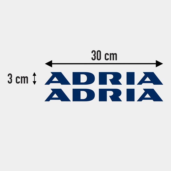 Vinilos autocaravanas: Logo new Adria 3
