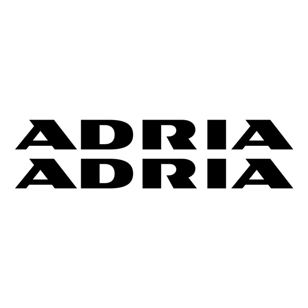 Vinilos autocaravanas: Logo new Adria 3