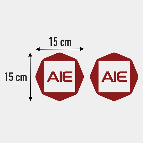Vinilos autocaravanas: Logo Aie 2