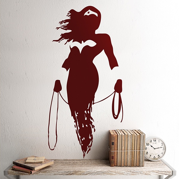 Vinilos Decorativos: Wonder Woman Silueta
