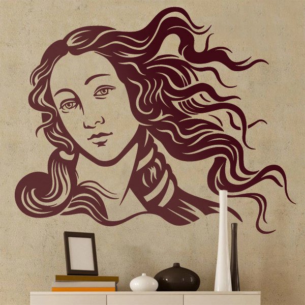Vinilos Decorativos: Rostro de la Venus de Botticelli