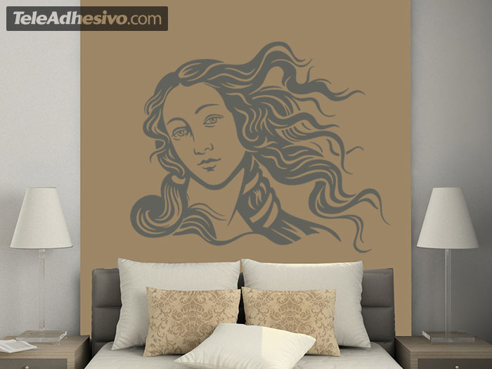 Vinilos Decorativos: Rostro de la Venus de Botticelli