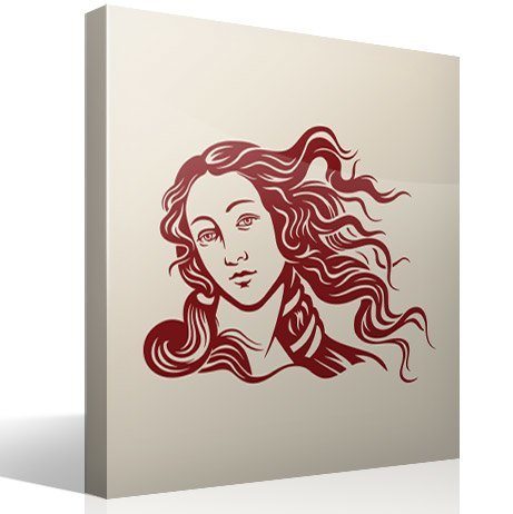 Vinilos Decorativos: Rostro de la Venus de Botticelli