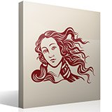 Vinilos Decorativos: Rostro de la Venus de Botticelli 5