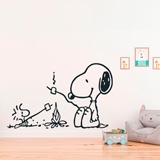 Vinilos Decorativos: Hoguera Snoopy 2 2