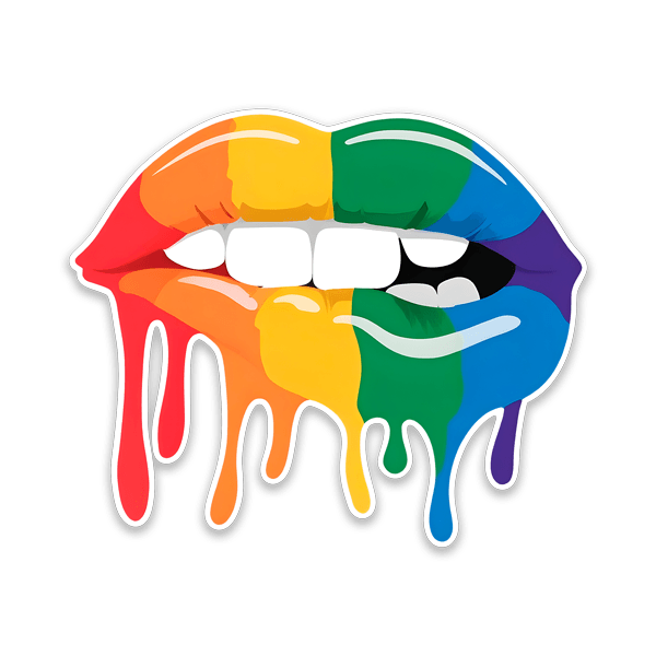 Vinilos Decorativos: Labios LGTBI