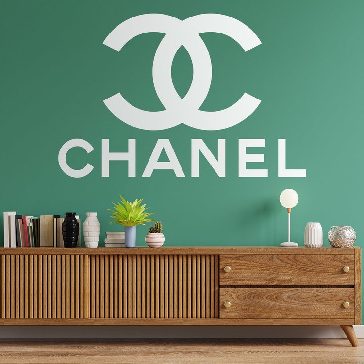 Pegatinas: Vinilo decorativo con logo de Chanel