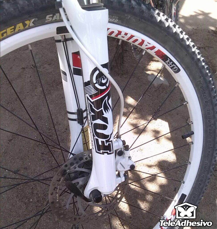 Pegatinas: Set horquillas bicicleta BTT Fox Racing Shox