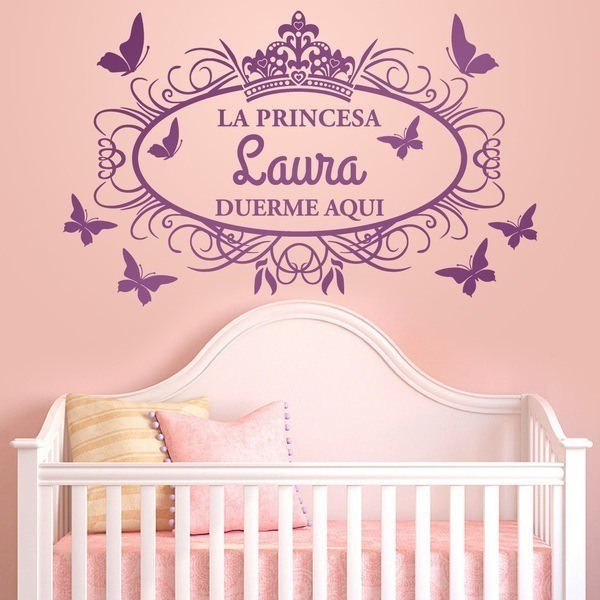 Vinilos Cabeceros de camas para niñas adhesivos de princesas