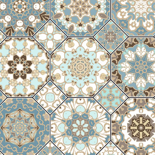 Vinilo para forrar muebles azulejos hexagonales