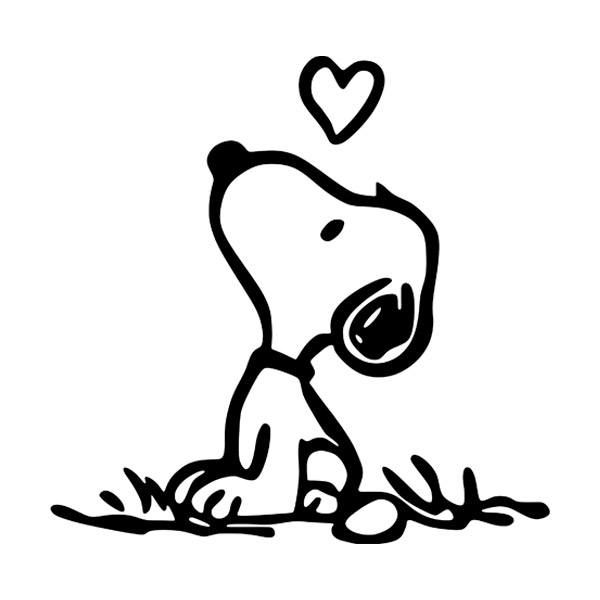 Pegatina Snoopy Enamorado