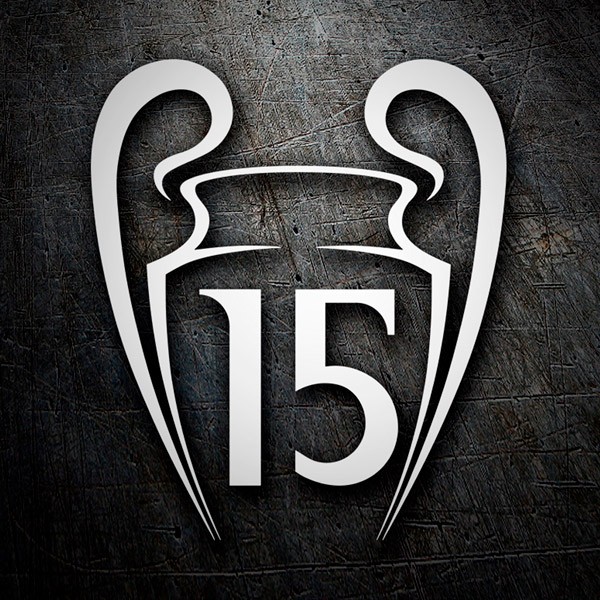 Pegatinas: Real Madrid 15 Champions League