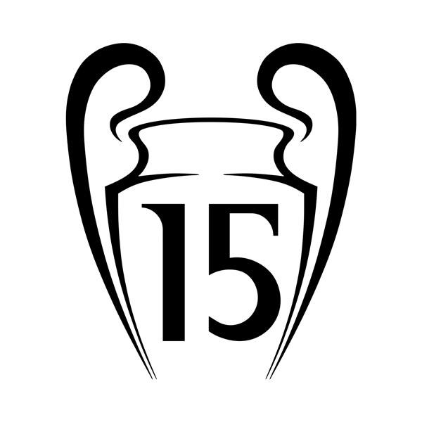 Pegatinas: Real Madrid 15 Champions League