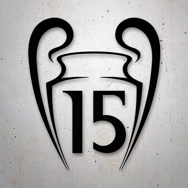 Pegatinas: Real Madrid 15 Champions League