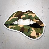 Pegatinas: Labios camuflaje 3