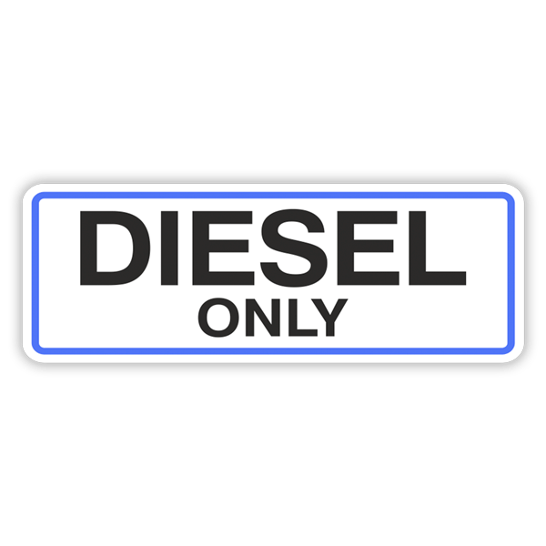 Vinilos autocaravanas: Diesel Only