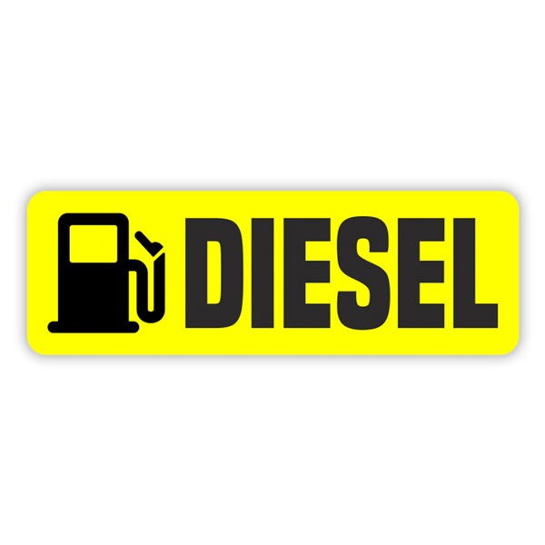 Vinilos autocaravanas: Diesel Amarillo