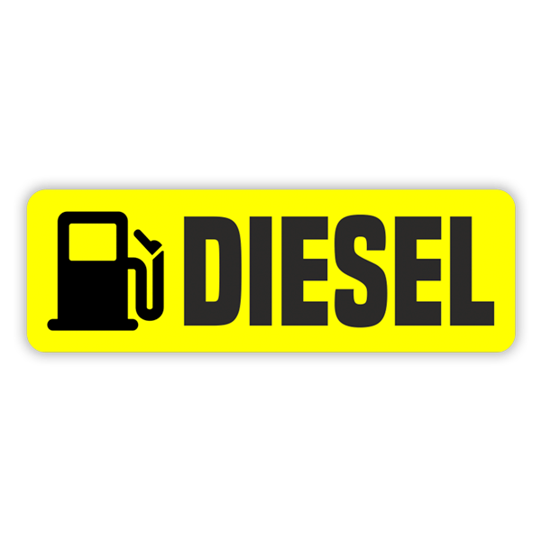 Vinilos autocaravanas: Diesel Amarillo