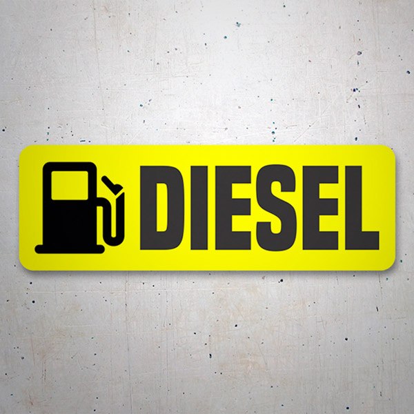 Vinilos autocaravanas: Diesel Amarillo