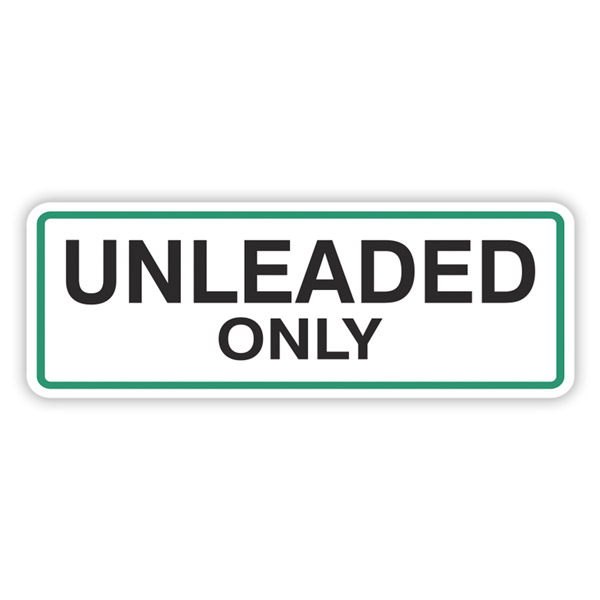 Vinilos autocaravanas: Unleaded Only