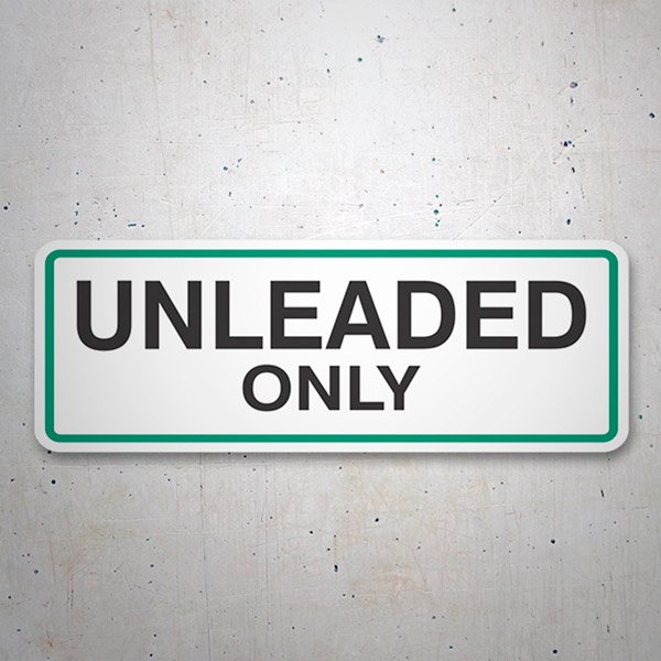 Vinilos autocaravanas: Unleaded Only