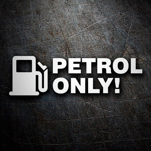 Vinilos autocaravanas: Petrol Only