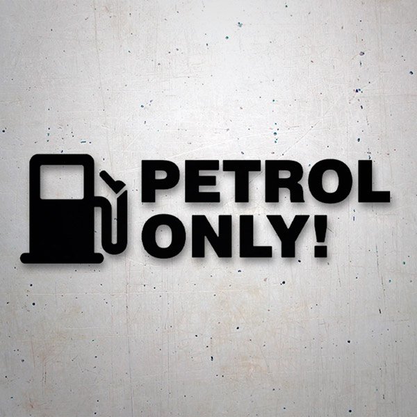 Vinilos autocaravanas: Petrol Only