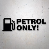 Vinilos autocaravanas: Petrol Only 2