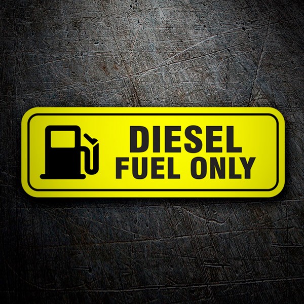 Vinilos autocaravanas: Diesel fuel only