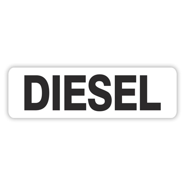 Vinilos autocaravanas: Diesel blanco