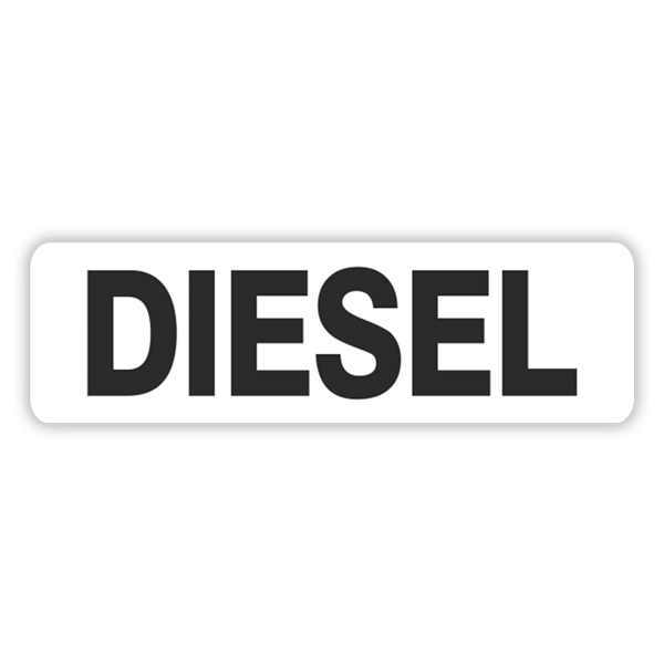 Vinilos autocaravanas: Diesel blanco