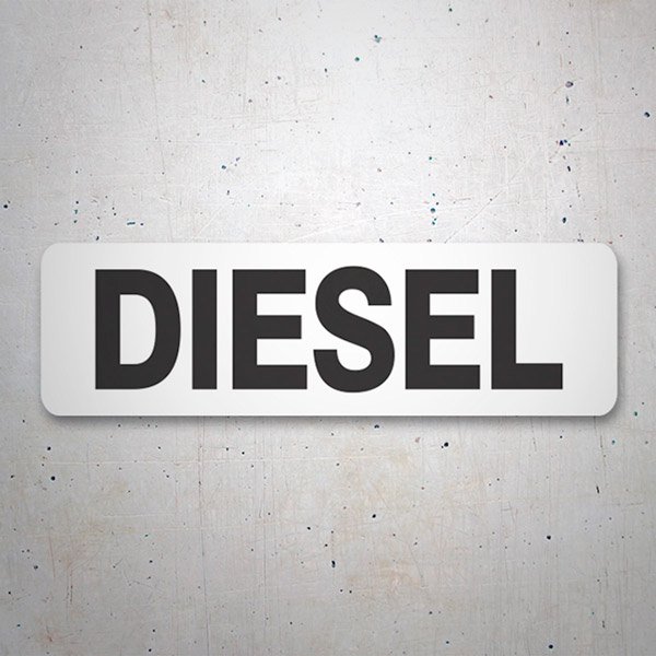 Vinilos autocaravanas: Diesel blanco