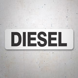 Vinilos autocaravanas: Diesel blanco 3