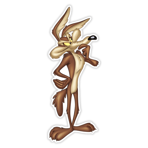 Pegatinas: Pegatina del Coyote de dibujos animados