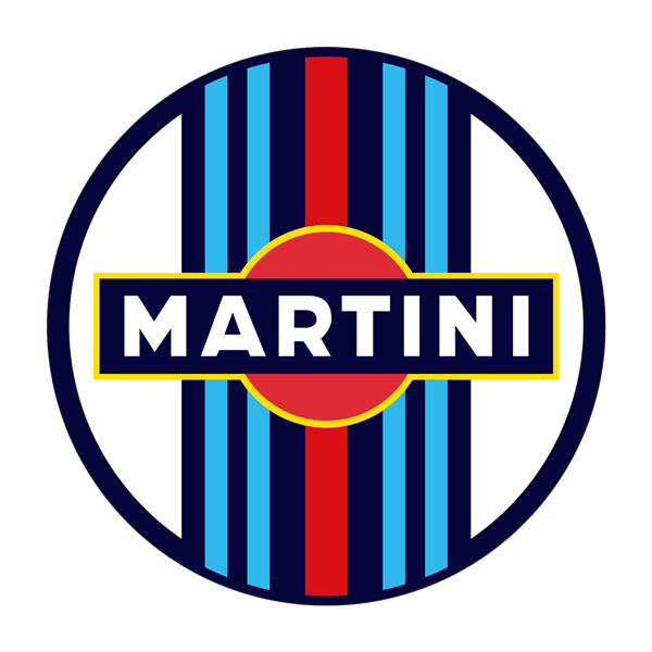 Pegatinas: Pegatina circular Martini Racing para coches