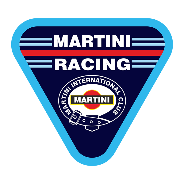 Pegatinas: Pegatina Martini Racing con diseño triangular