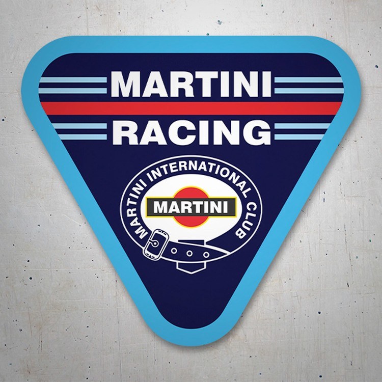 Pegatinas: Pegatina Martini Racing con diseño triangular