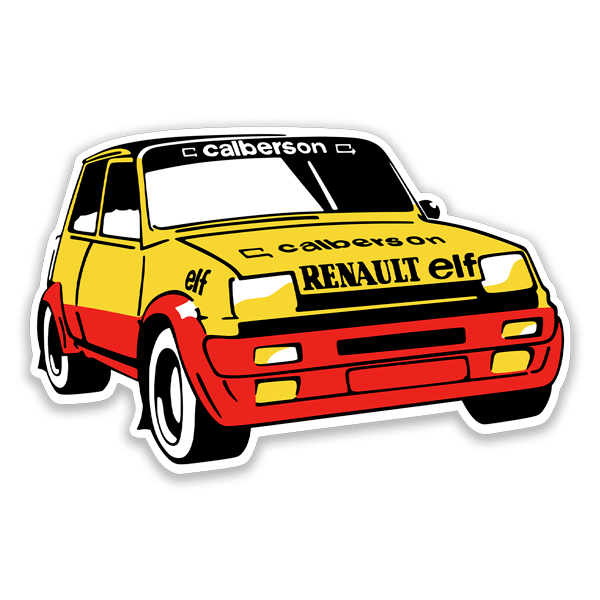 Pegatinas: Renault 5 Copa Calberson con diseño clásico