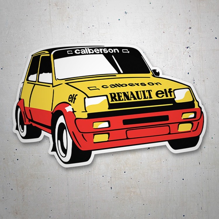 Pegatinas: Renault 5 Copa Calberson con diseño clásico