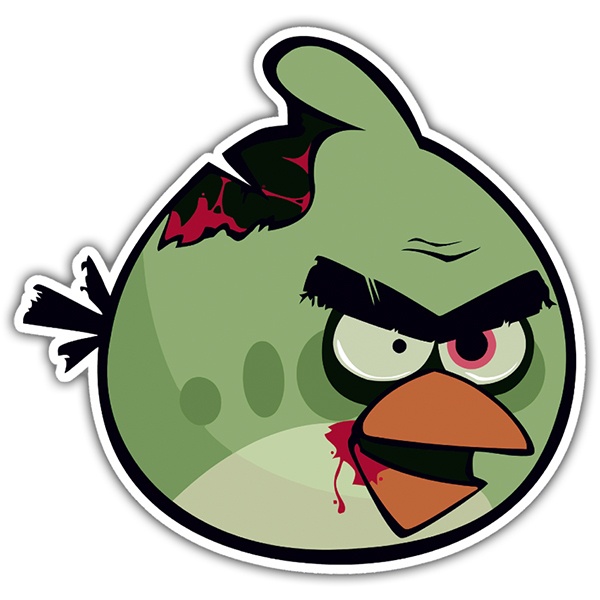 Autoadhesivo Angry Birds Zombie