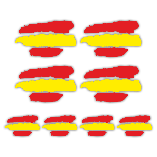 Pegatina Kit Bandera España 6642