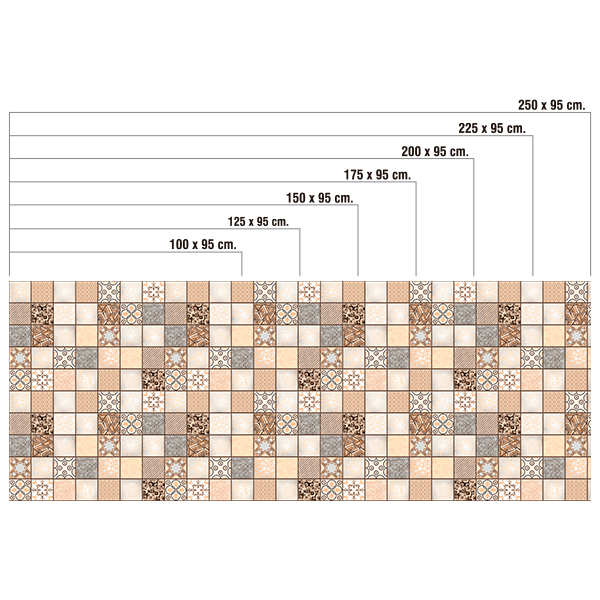 Vinilos Decorativos: Azulejos tonos anaranjados