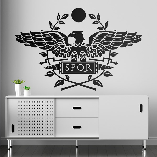 Vinilos Decorativos: Escudo SPQR