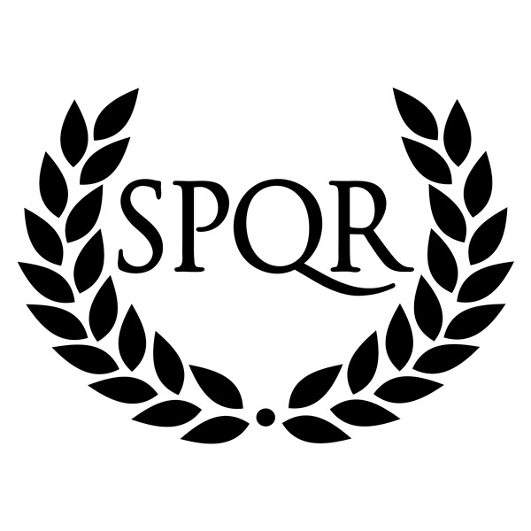 Vinilos Decorativos: SPQR corona de laurel